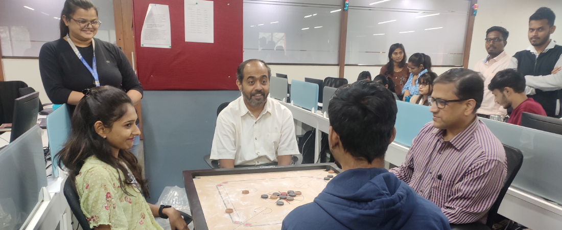Carrom competition at Fidel